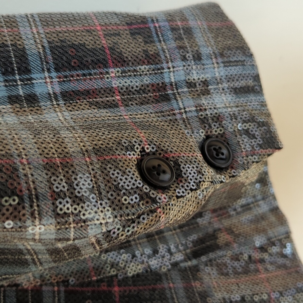 Torrid Sequin Button Front Plaid Blazer 2X - Picture 12 of 16